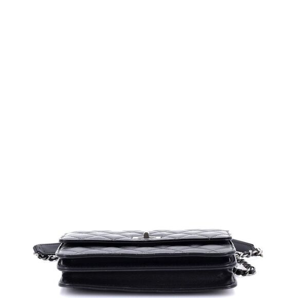 Chanel Reissue 2.55 Square Wallet on Chain Quilted Aged Calfskin Black - Picture 4 of 6